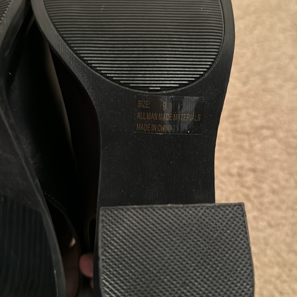 Charlotte Russe Varsity Booties Size 9 Color Black Silver - Picture 11 of 14